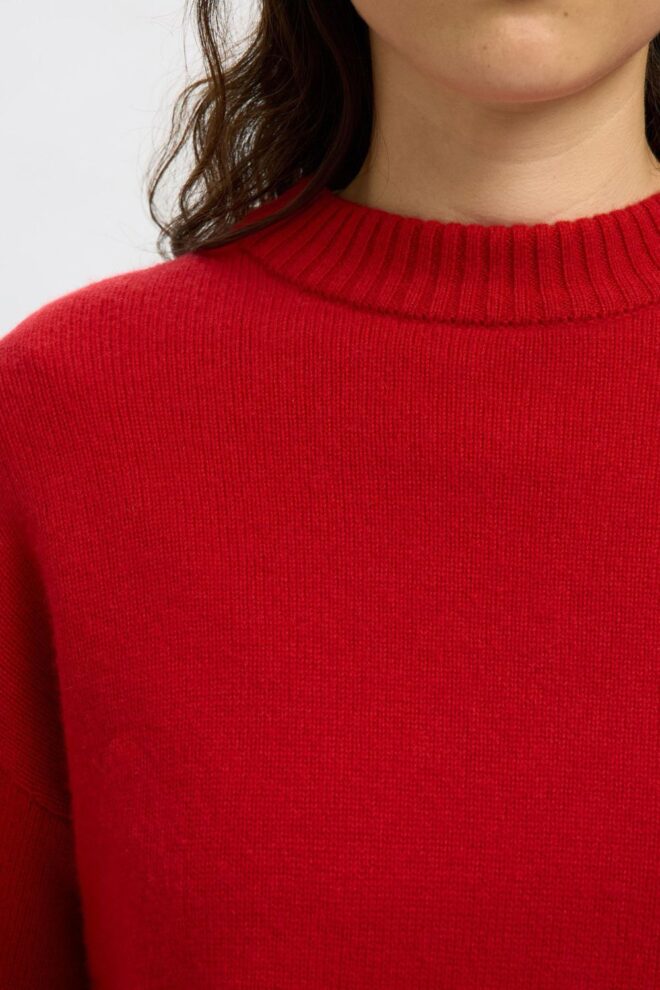 PULLOVER 16098176 SLFCILLE RED