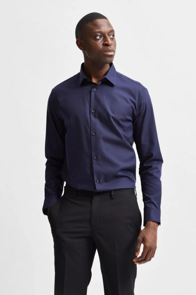 HEMD 16080200 SLHSLIMETHAN PEACOAT