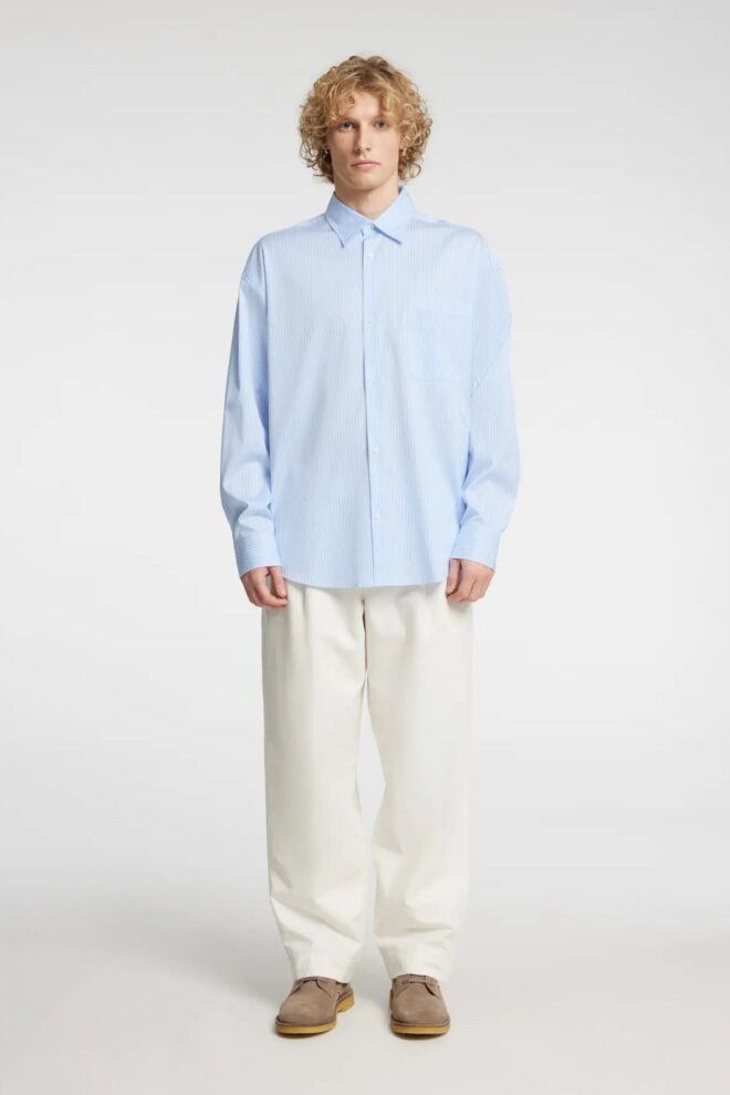 HEMD 16096732 ANRVOLUND BLUE STRIPE CASH