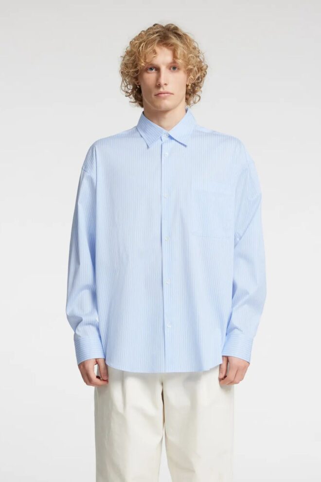 HEMD 16096732 ANRVOLUND BLUE STRIPE CASH