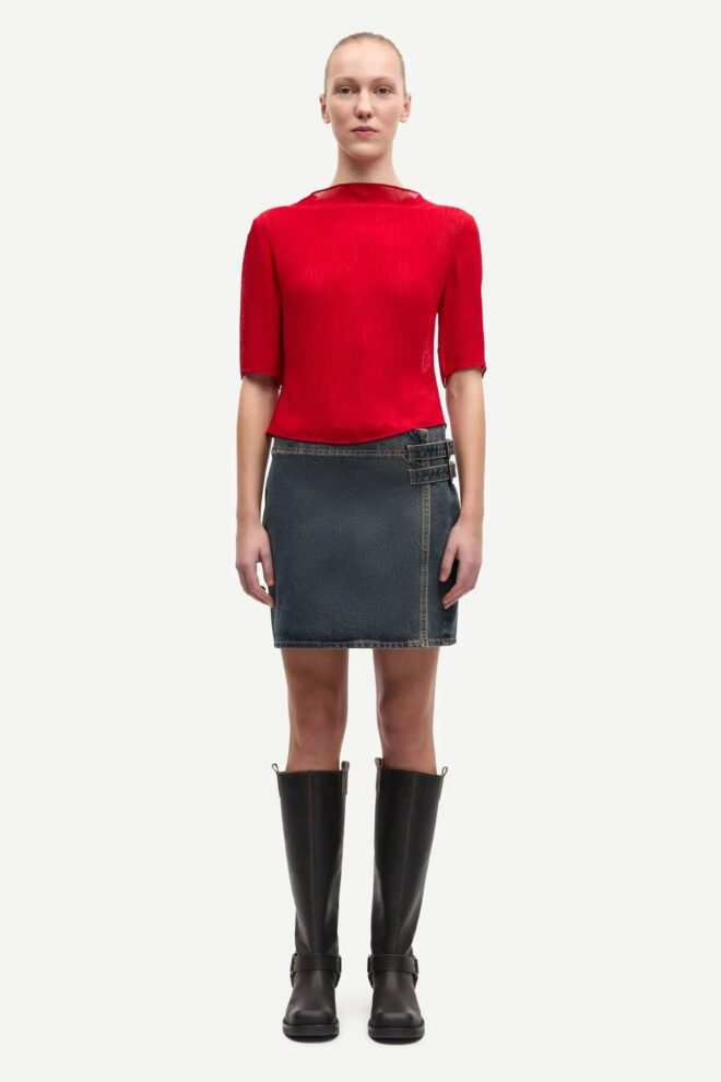 ROCK SABETHY BUCKLE SKIRT 15767 OAK