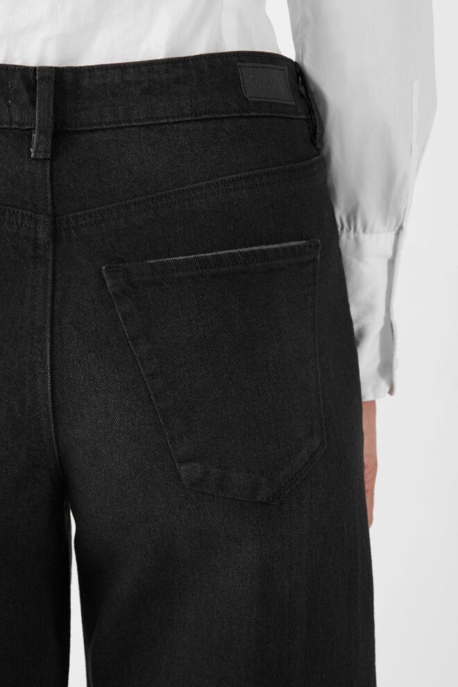 JEANS ASH BARREL F01 0557 BLACK DENIM