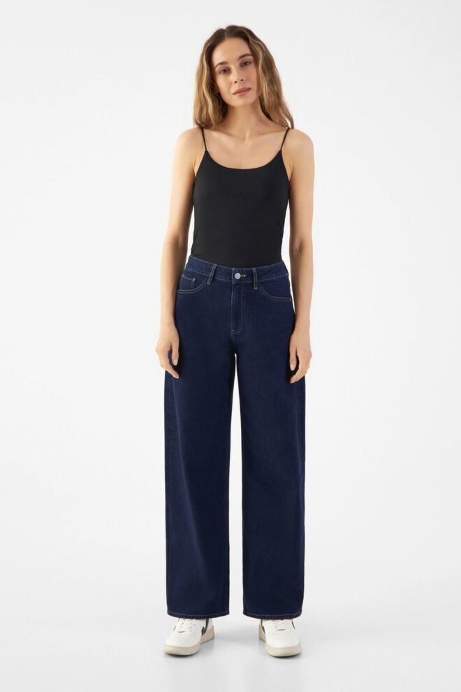JEANS ASH BARREL F01 0628 DARK BLUE