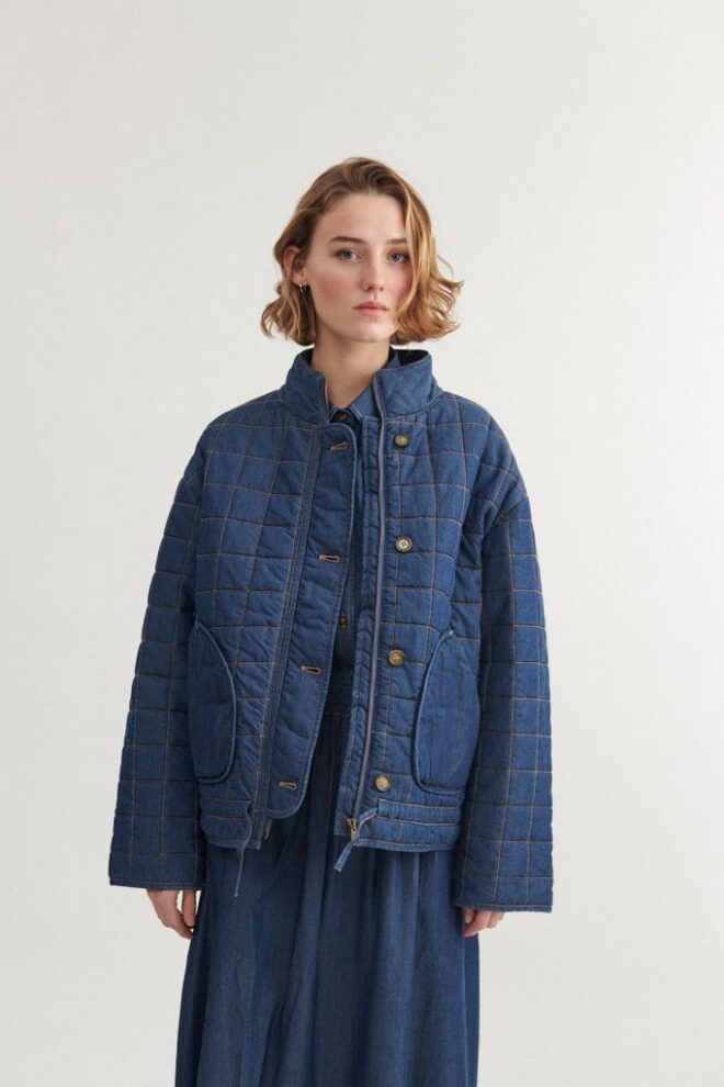 JACKE BINE BOMBER MID BLUE