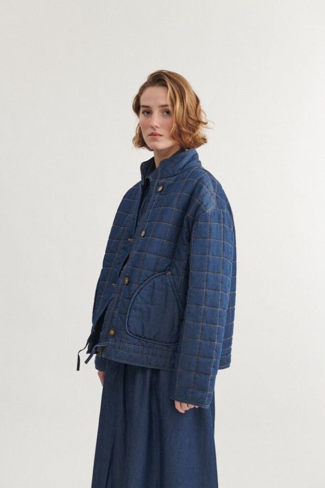 JACKE BINE BOMBER MID BLUE