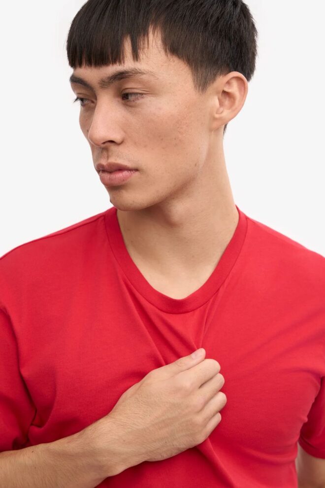 SHIRT CLASSIC ORGANIC TEE SCARLET RED