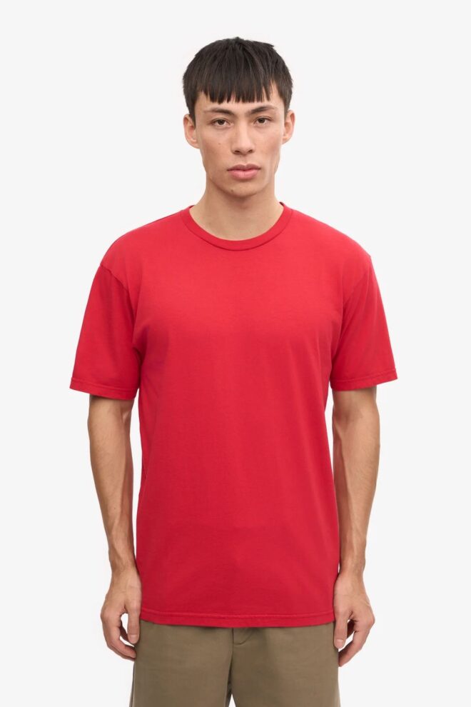 SHIRT CLASSIC ORGANIC TEE SCARLET RED