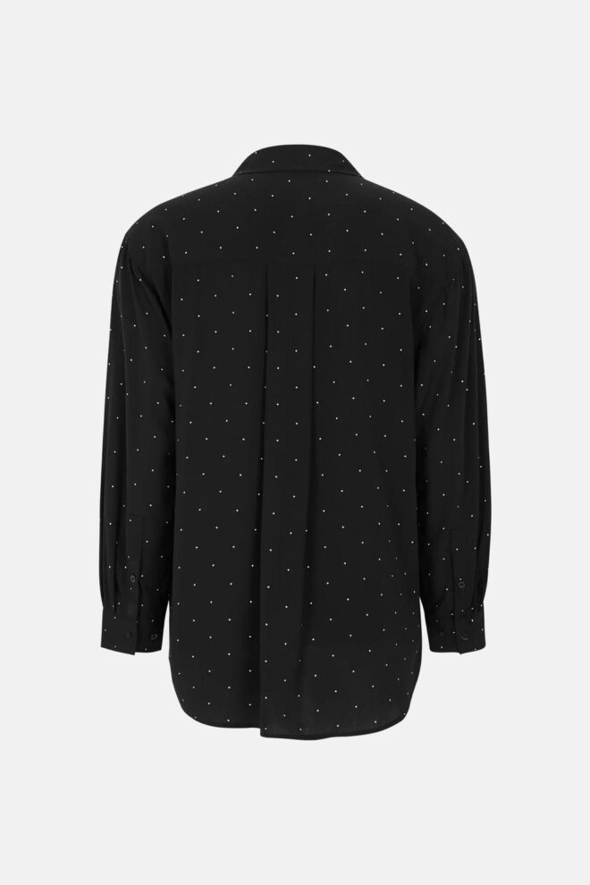 BLUSE SRMARGOT DOT SHIRT BLACK