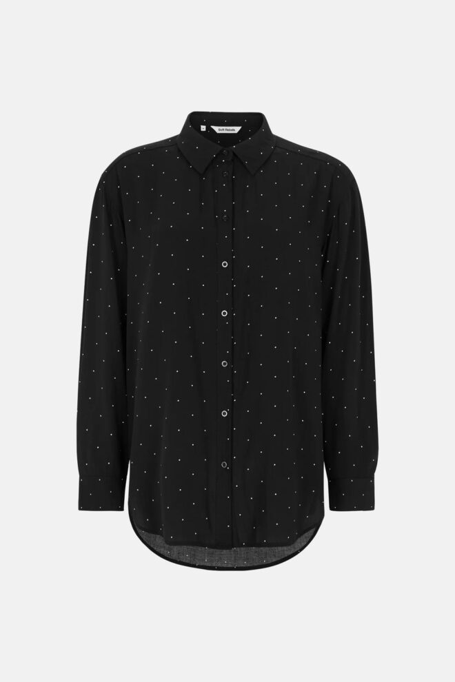 BLUSE SRMARGOT DOT SHIRT BLACK