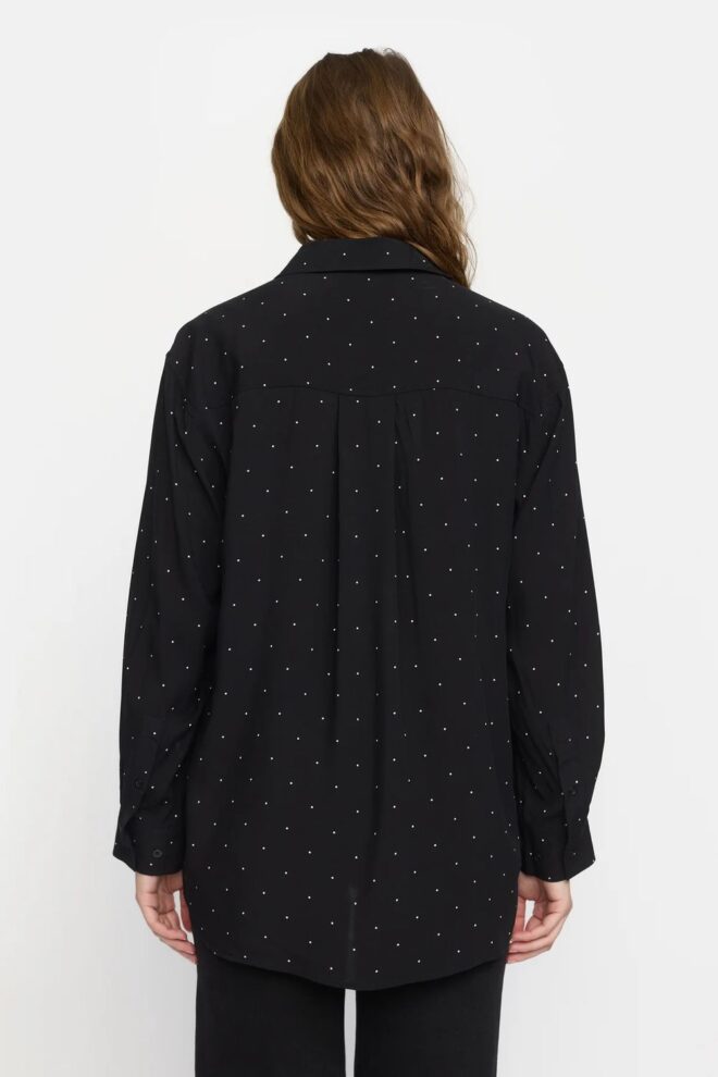 BLUSE SRMARGOT DOT SHIRT BLACK