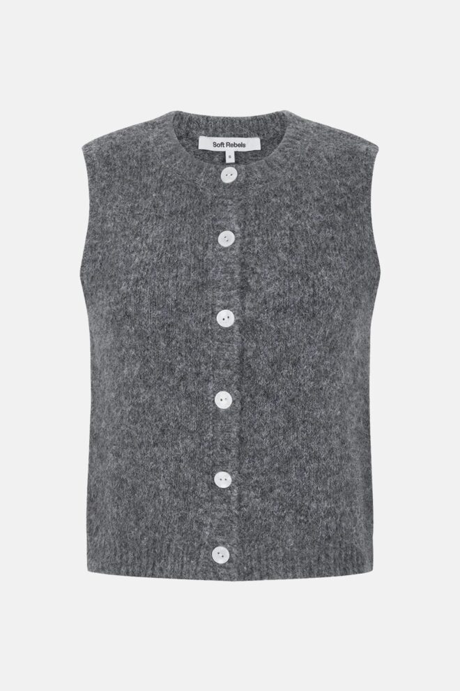 GILET SRCAMILLA VEST DARK GREY