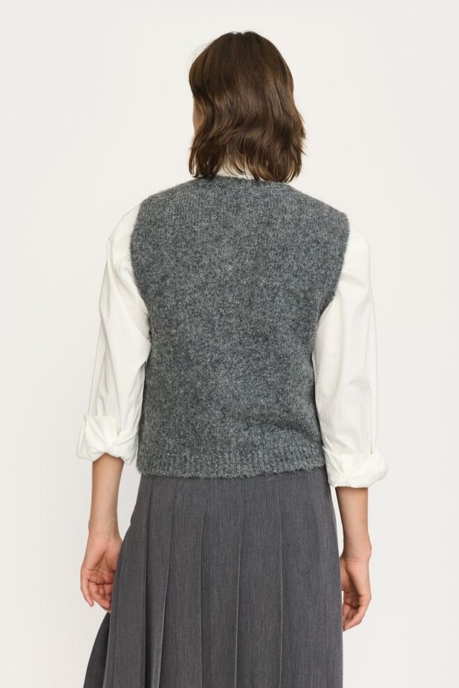 GILET SRCAMILLA VEST DARK GREY