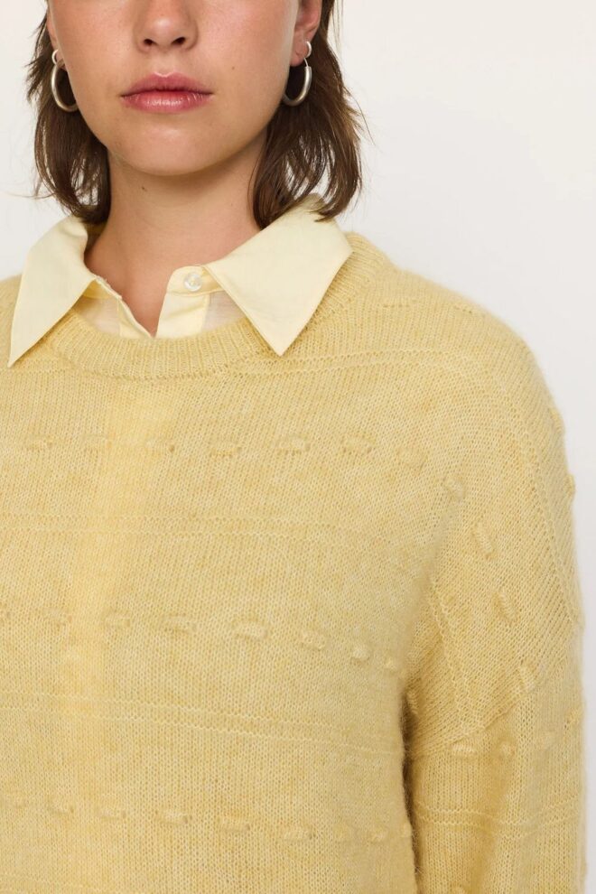 PULLOVER SRELENA KNIT REED YELLOW