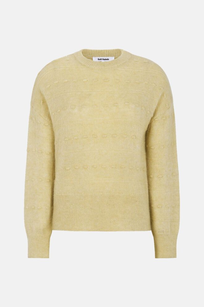PULLOVER SRELENA KNIT REED YELLOW