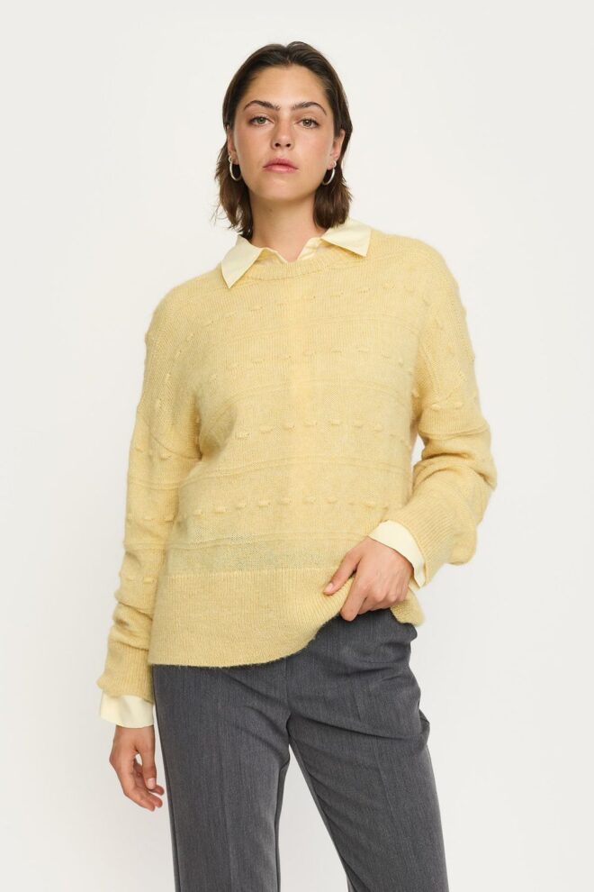 PULLOVER SRELENA KNIT REED YELLOW