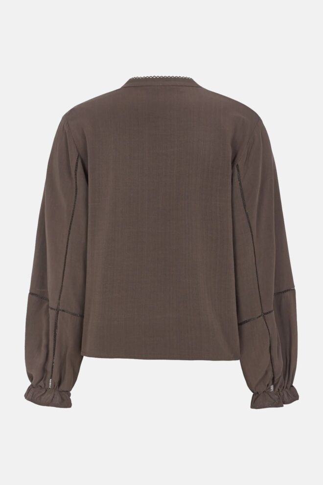 BLUSE SREDWINA BLOUSE COFFEE