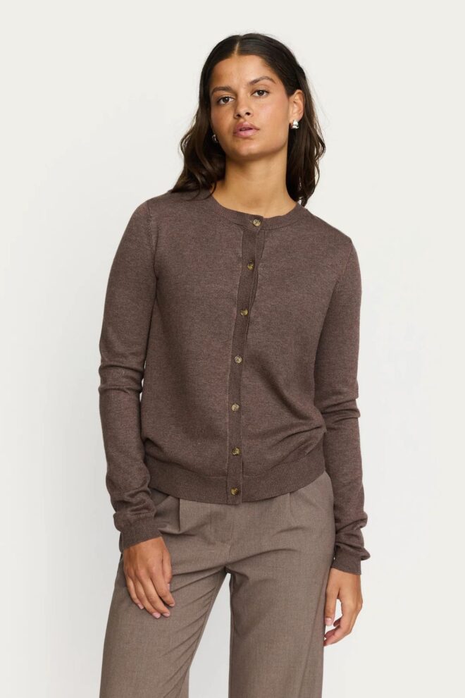 WESTE SRMARLA CARDIGAN KNIT COFFE