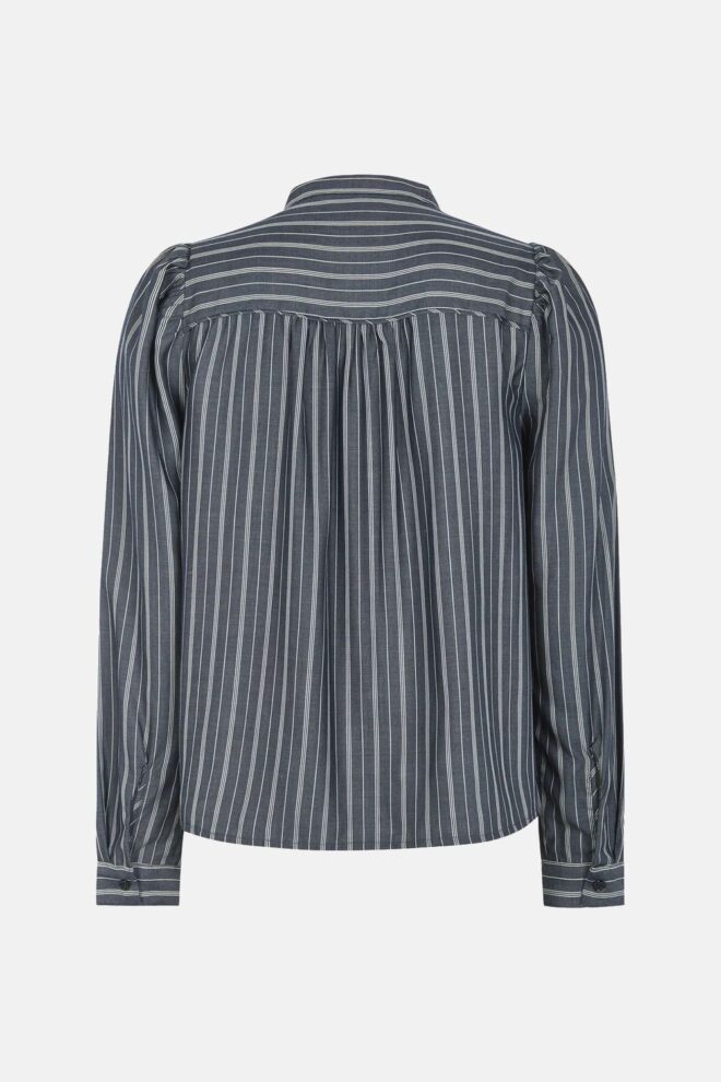 BLUSE SRCHARLOTTE BLOUSE NAVY STRIPE