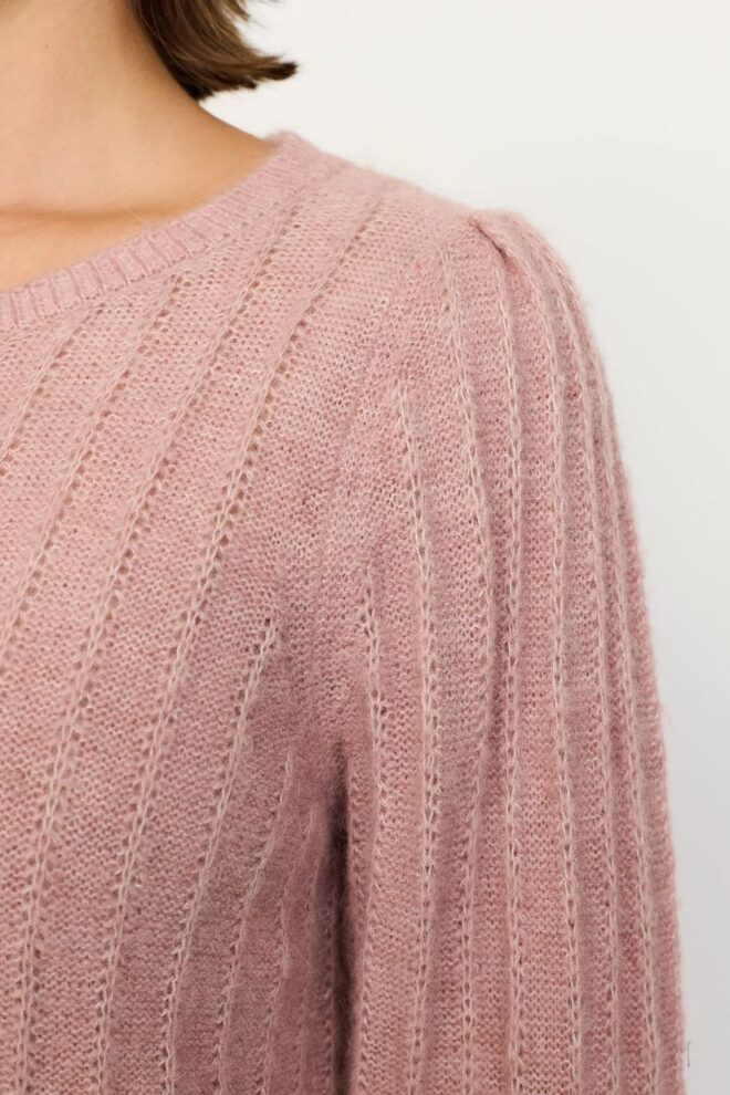 PULLOVER SRTONES KNIT MISTY ROSE