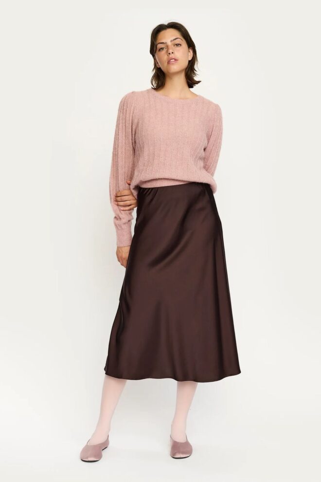PULLOVER SRTONES KNIT MISTY ROSE