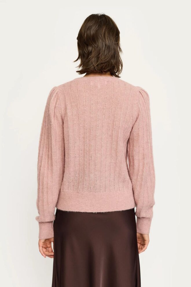 PULLOVER SRTONES KNIT MISTY ROSE