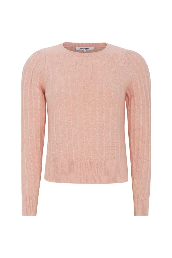 PULLOVER SRTONES KNIT MISTY ROSE