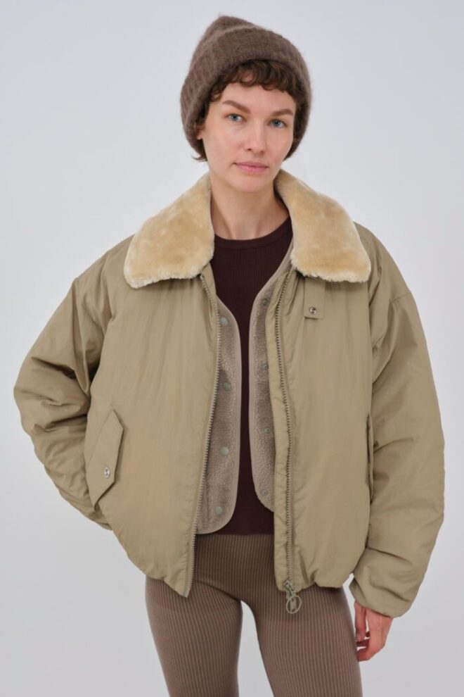 JACKE CAMDEN BOMBER PALE OLIVE