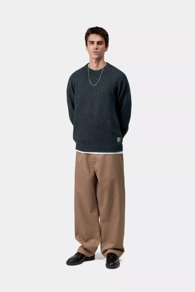 SWEATSHIRT ANGLISTIC SWEATER DEEP LAGOON