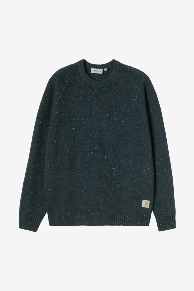 SWEATSHIRT ANGLISTIC SWEATER DEEP LAGOON