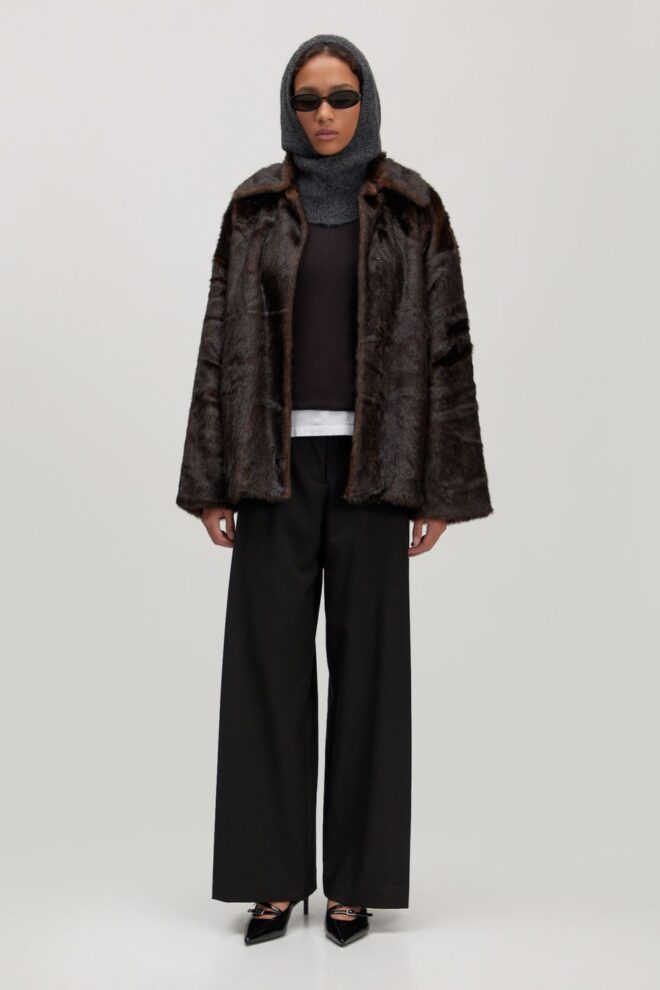 JACKE BAY JACKET BROWN