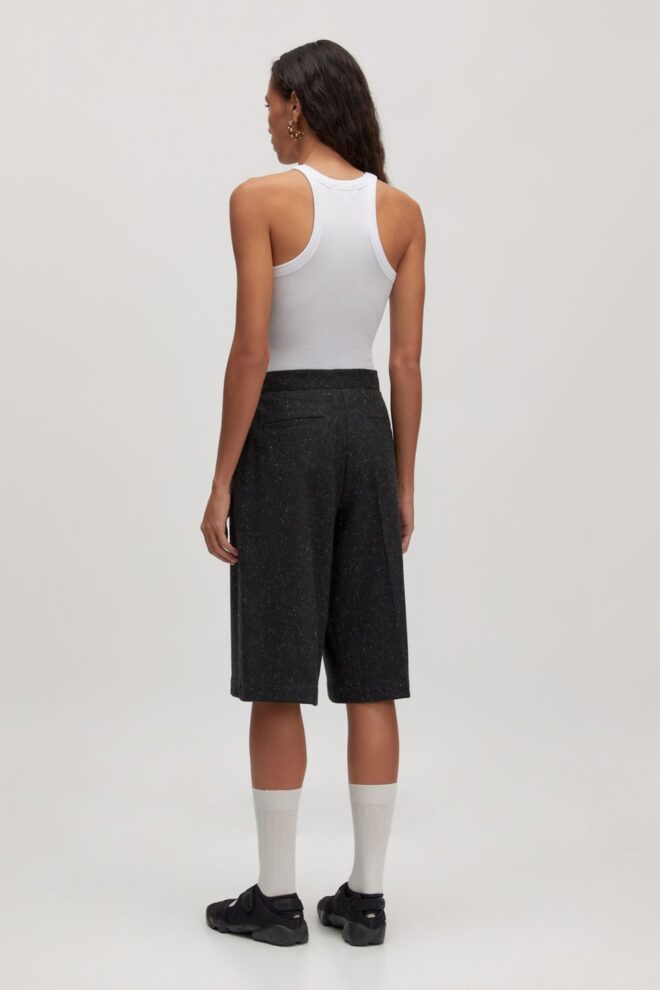 SHORT YESSICA WOOL BERMUDA DARK GREY