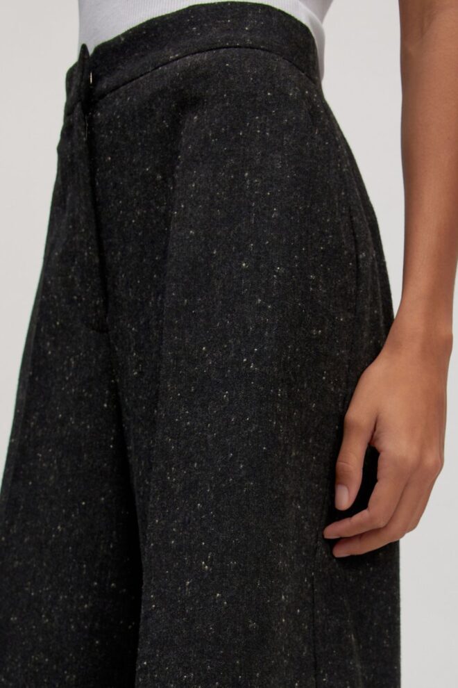 SHORT YESSICA WOOL BERMUDA DARK GREY