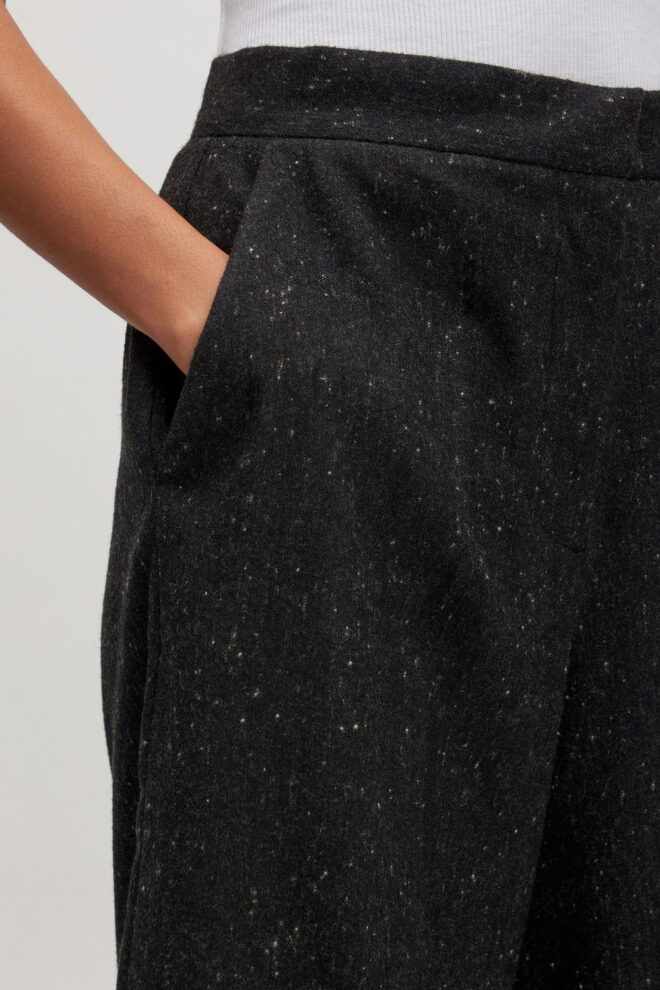 SHORT YESSICA WOOL BERMUDA DARK GREY