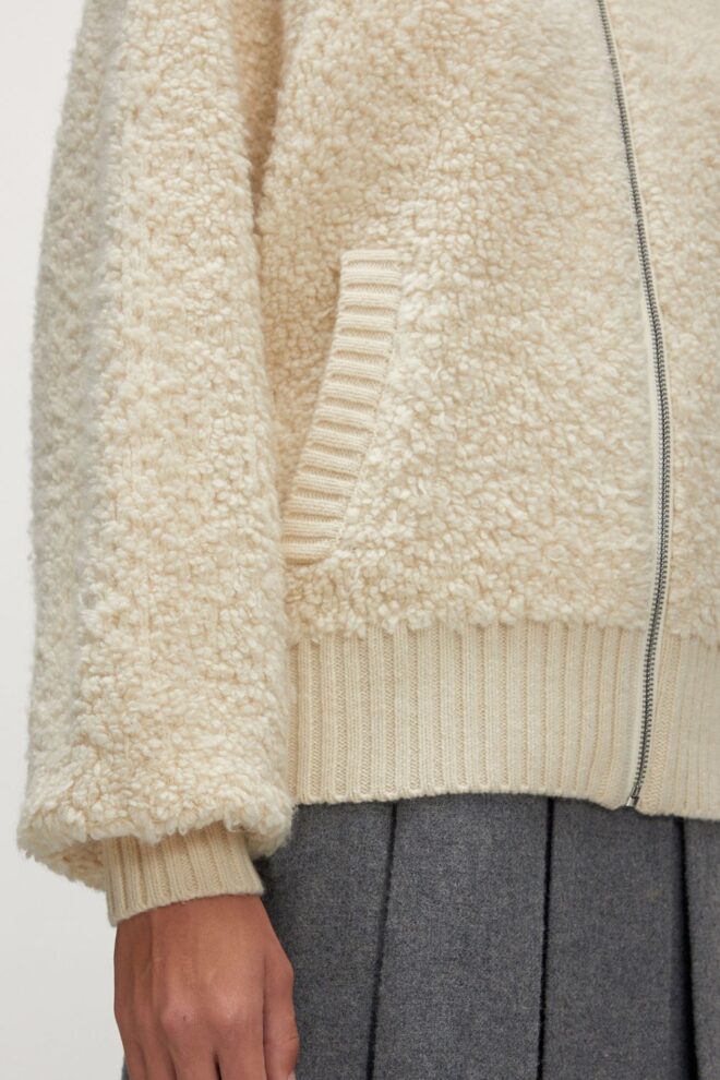 WESTE SINDY WOOL CARDIGAN GARDENIA