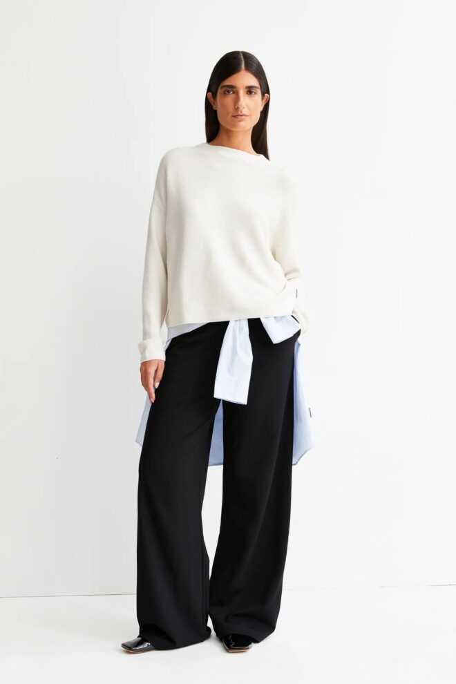 PULLOVER 30005155 MERINAA LINKS 1609 OATMILK