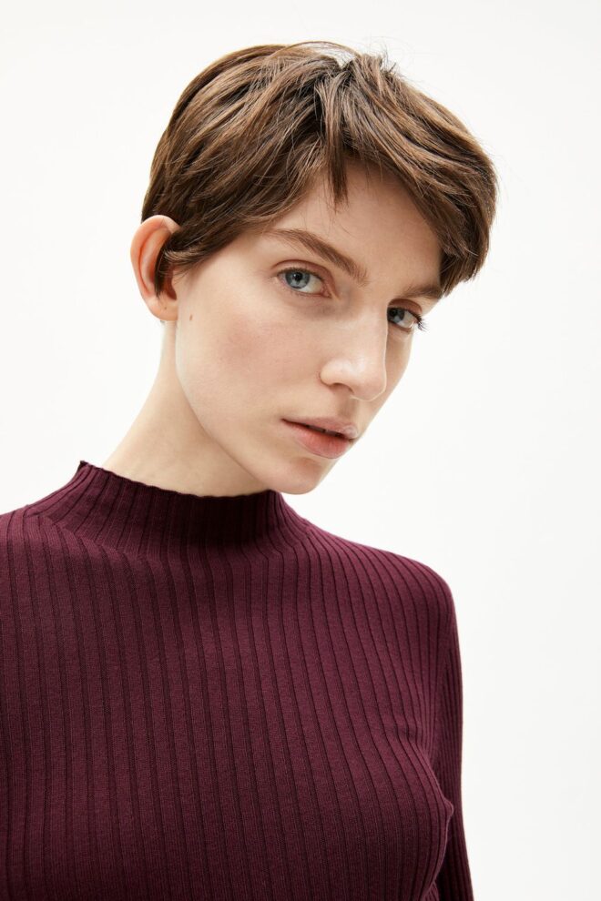 PULLOVER 10253015 ALAANIA 3320 DARK CRANBERR