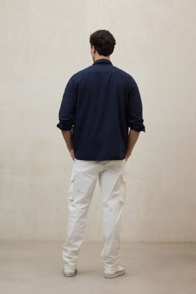 HEMD FELIPEALF NAVY MELANGE
