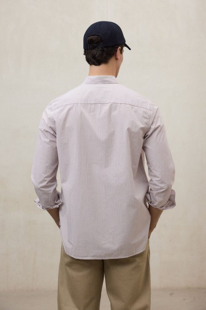 HEMD ANTONIOALF WHITE BURGUNDY
