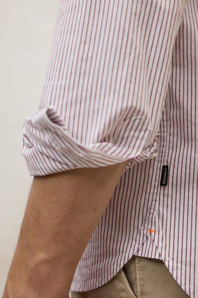 HEMD ANTONIOALF WHITE BURGUNDY