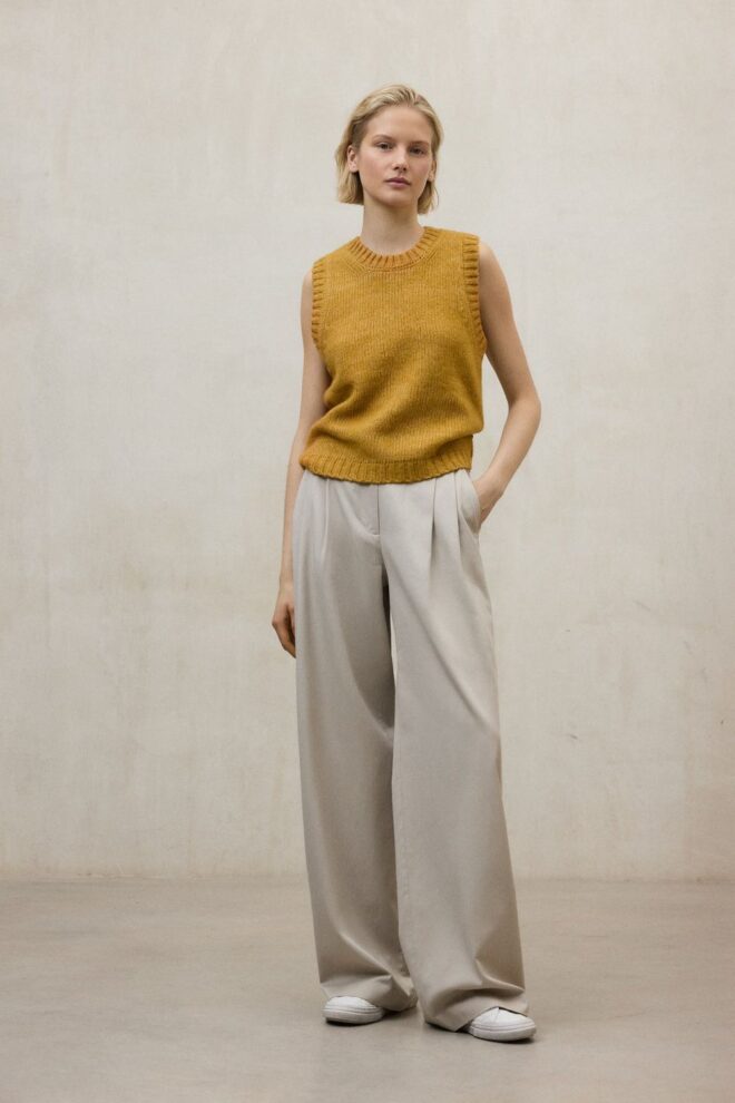 PULLUNDER MAPLEALF KNIT PEANUT