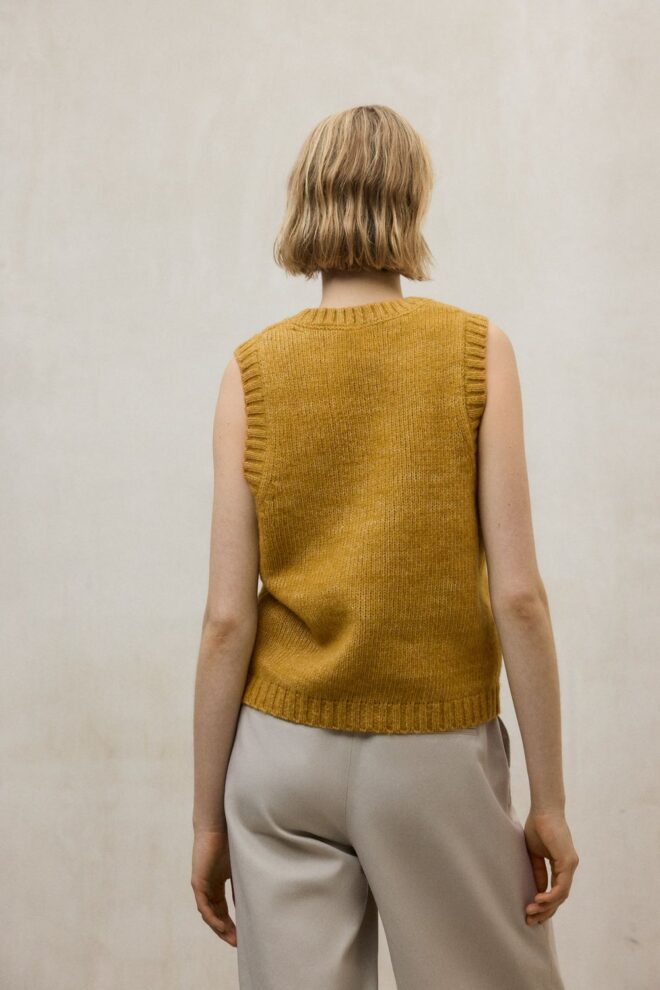 PULLUNDER MAPLEALF KNIT PEANUT