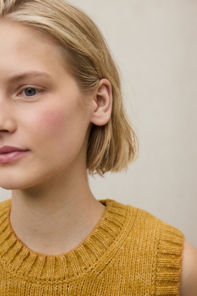PULLUNDER MAPLEALF KNIT PEANUT