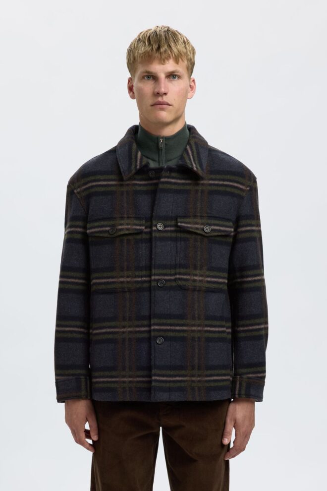 JACKE 16097636 SLHMITCH SKY CAPTAIN CHECK