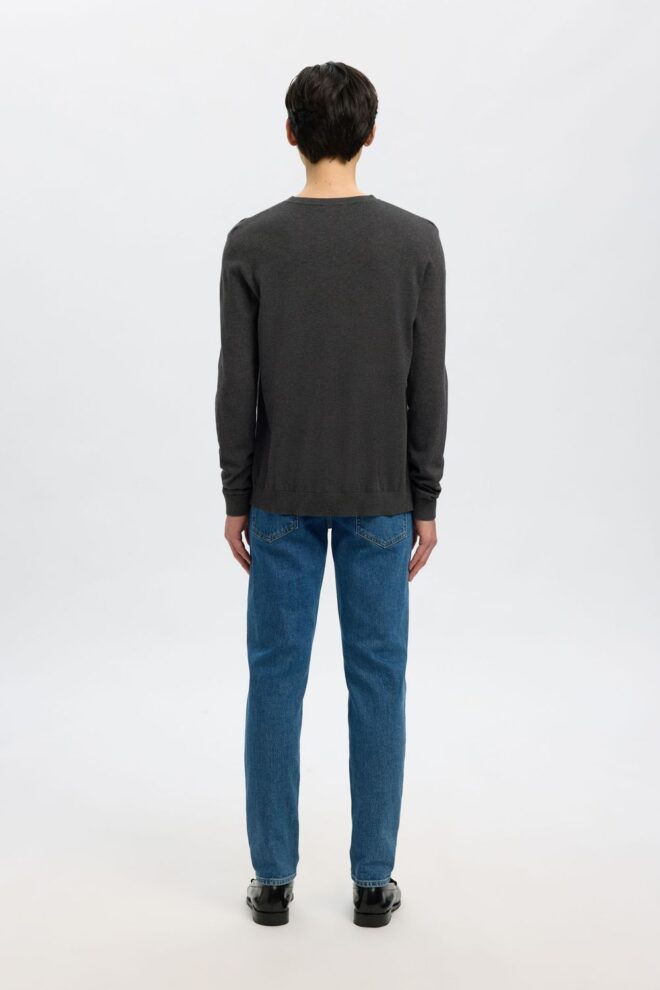 PULLOVER 16074682 SLHBERG CREW NECK ANTHRA