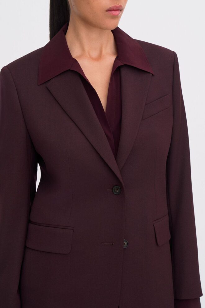 BLAZER 31825 DELILAH BLAZER DARK BURGUNDY