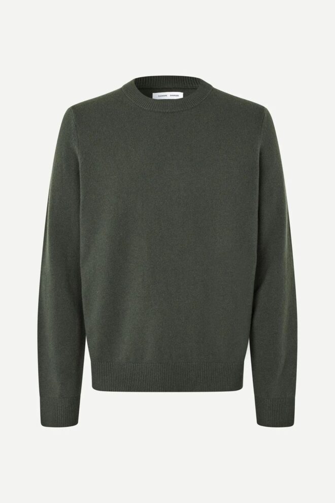 PULLOVER ISAK KNIT SWEATER 15010 DARK EVERGR