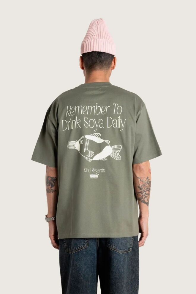 SHIRT WBBAINE SOYA TEE GREY-GREEN