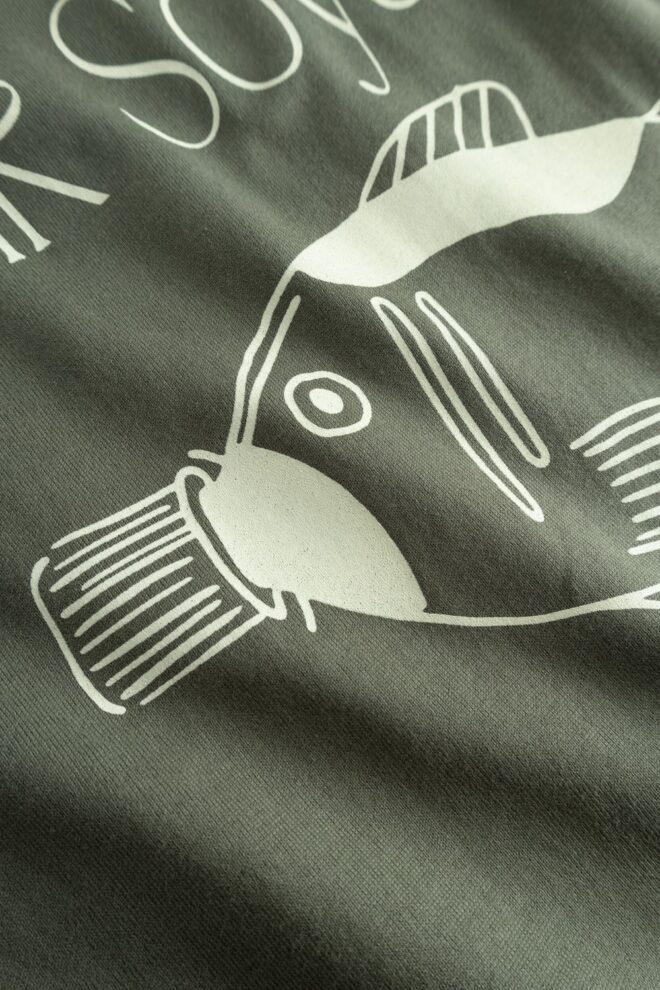 SHIRT WBBAINE SOYA TEE GREY-GREEN