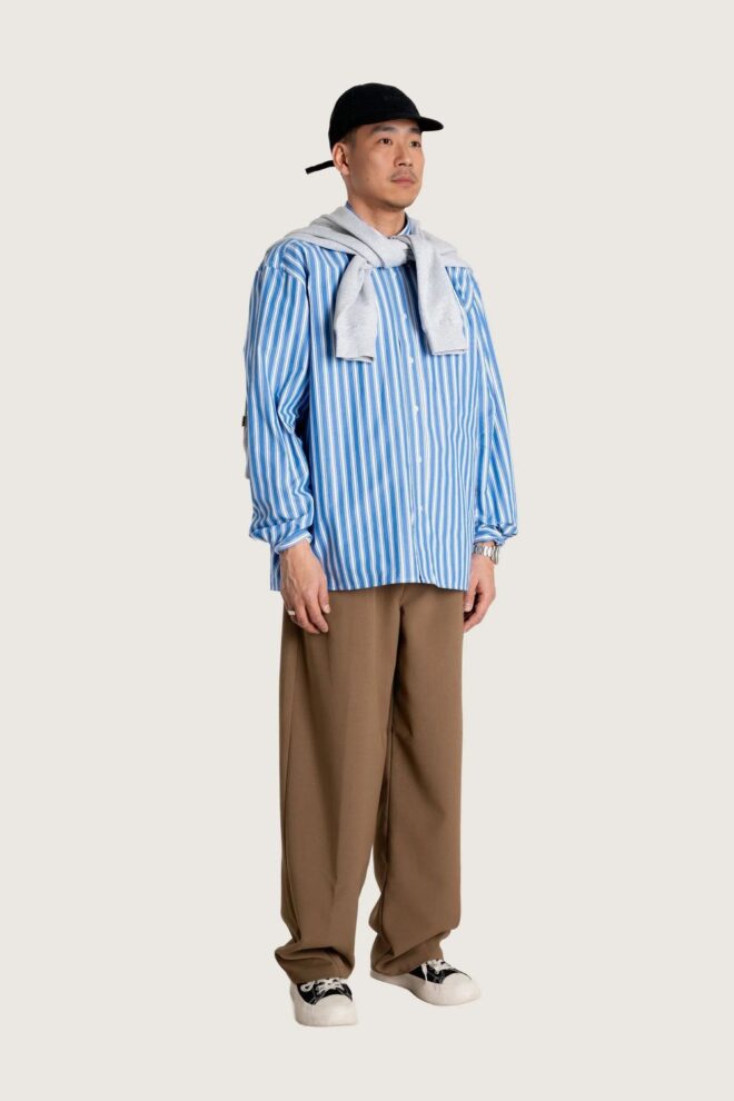 HEMD WBBUZO CLASSIC SHIRT BLUE STRIPE
