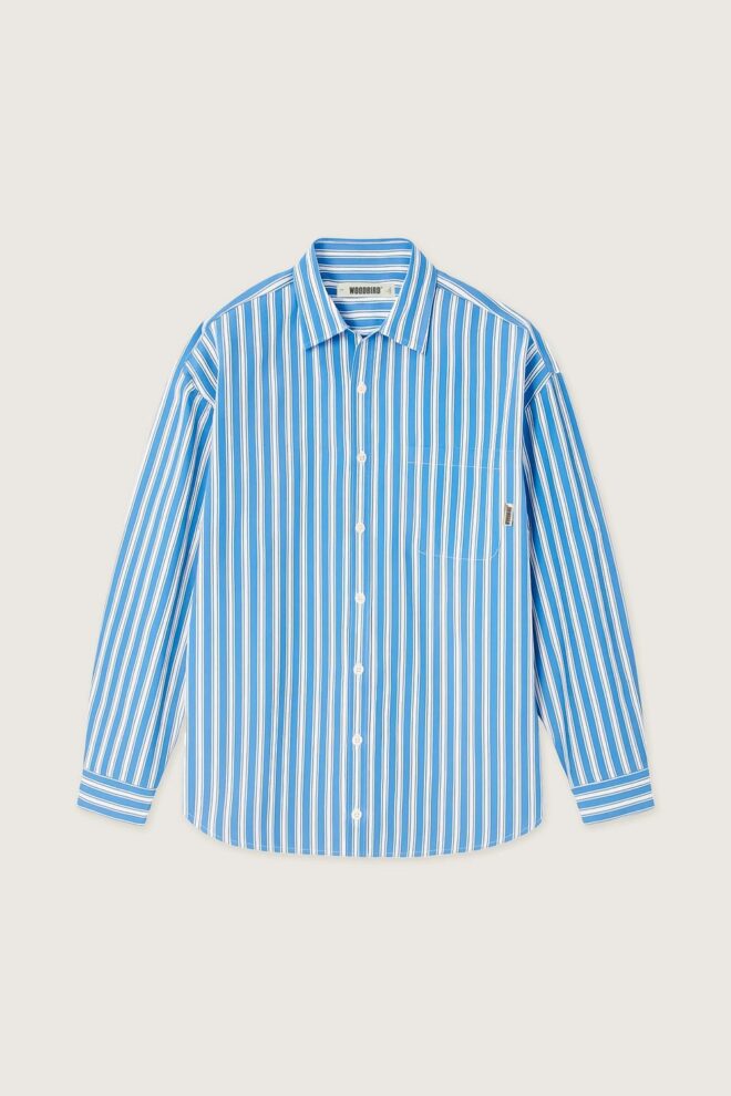 HEMD WBBUZO CLASSIC SHIRT BLUE STRIPE
